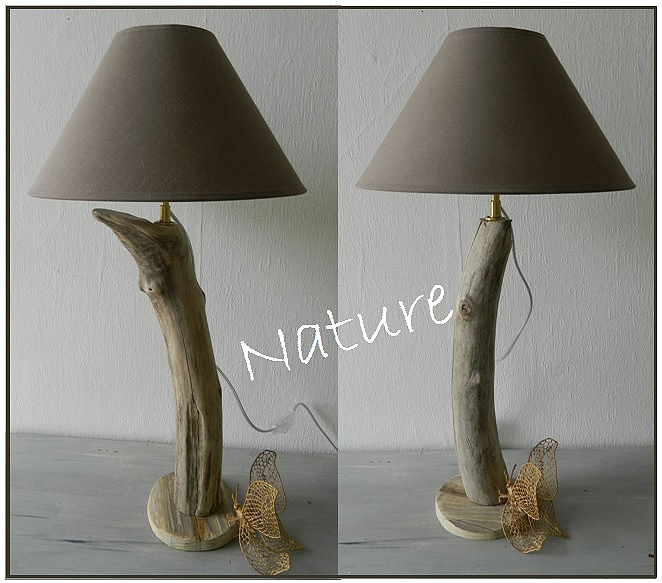 Lot De 2 Lampes De Chevet Bois & Tissu - Style Nordique Vintage - Lumière Chaude 3W - Pour Chambre Ou Bureau